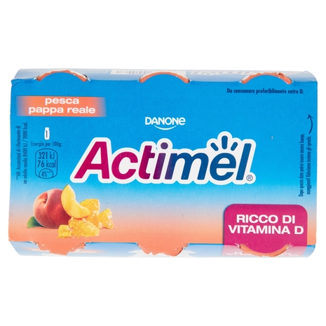 Actimel Pesca e Pappa Reale, 6x100 g